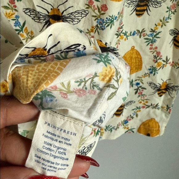 NEW Printfresh Short PJ Top in Sweet Bee Medium - Picture 6 of 8